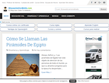 Tablet Screenshot of educacionconestilo.com